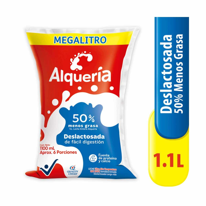 Leche Alquería Deslactosada 1100 ml