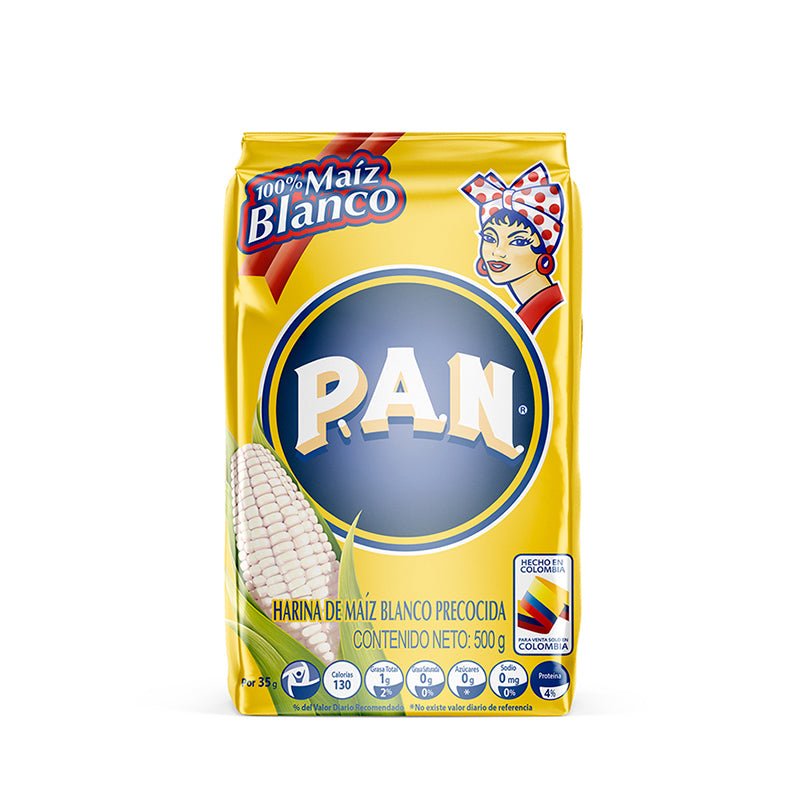 Harina pan blanca por 500 gr