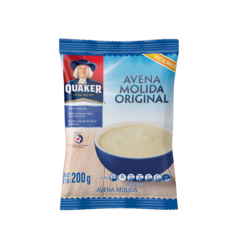 Avena Quaker Molida Bolsa200 gr