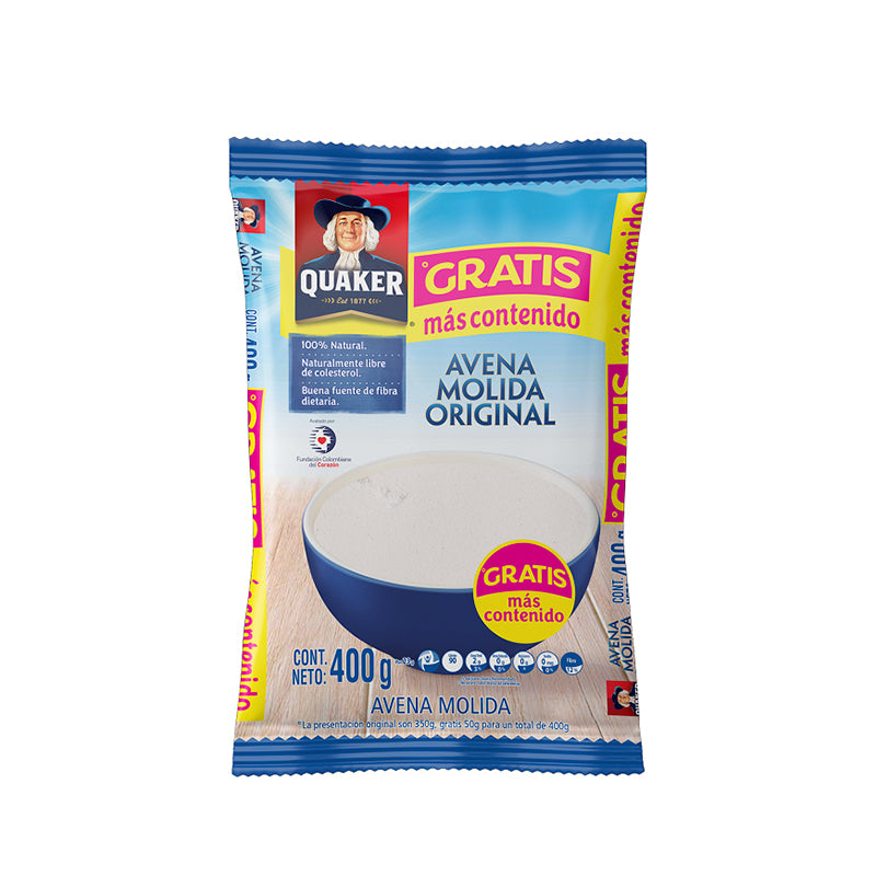 Avena Quaker Molida 400 gr